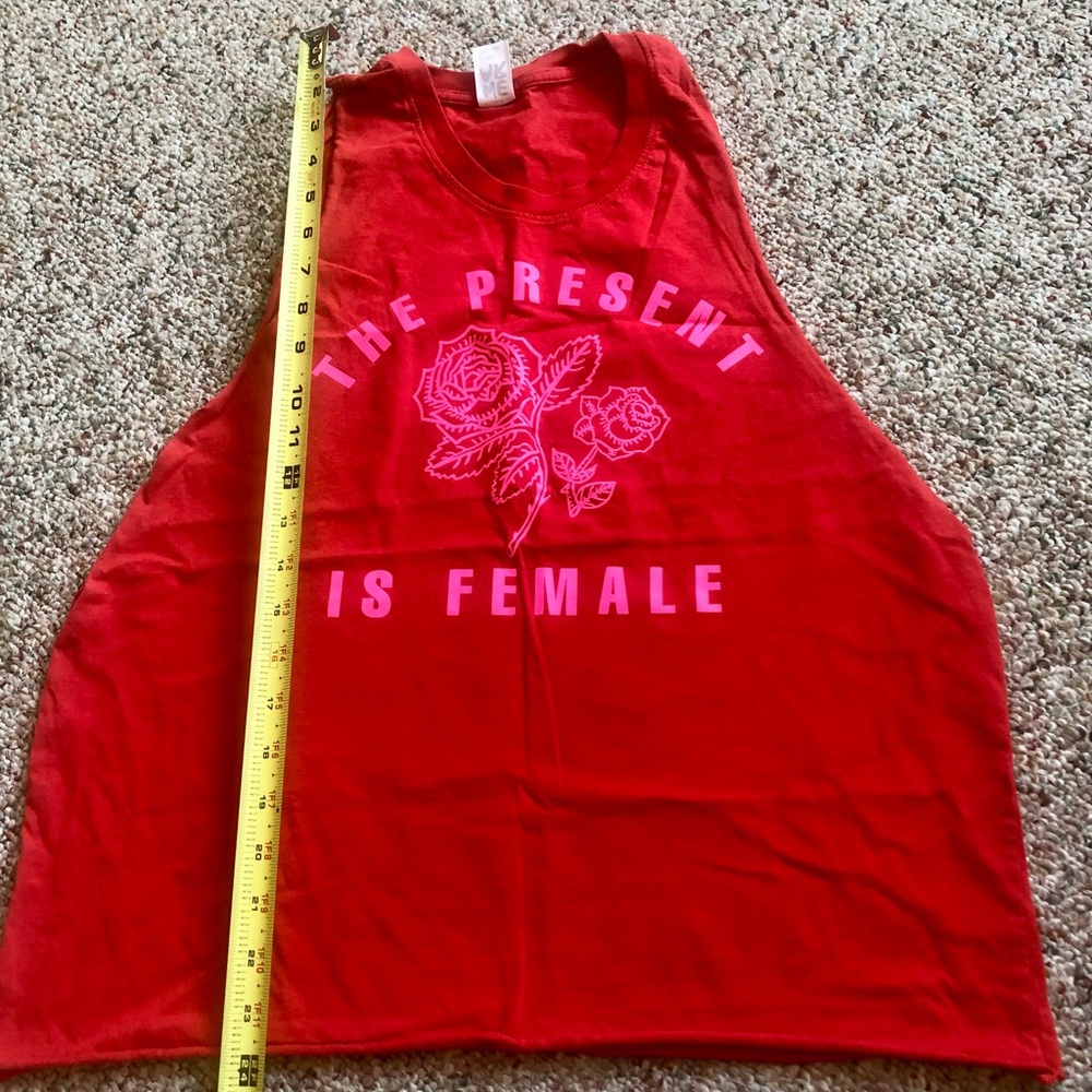 The Present is Female Zumba® red top